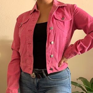 Pink corduroy jacket